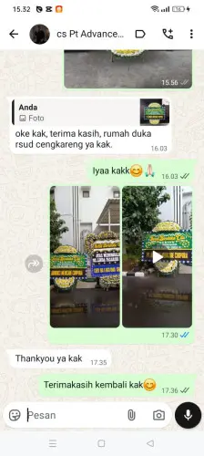 Testimonial Papan Bunga Pernikahan panundaan