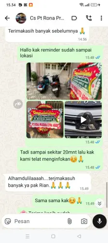 Testimonial Papan Bunga panundaan
