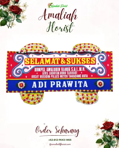 Karangan Bunga Ucapan Selamat panundaan